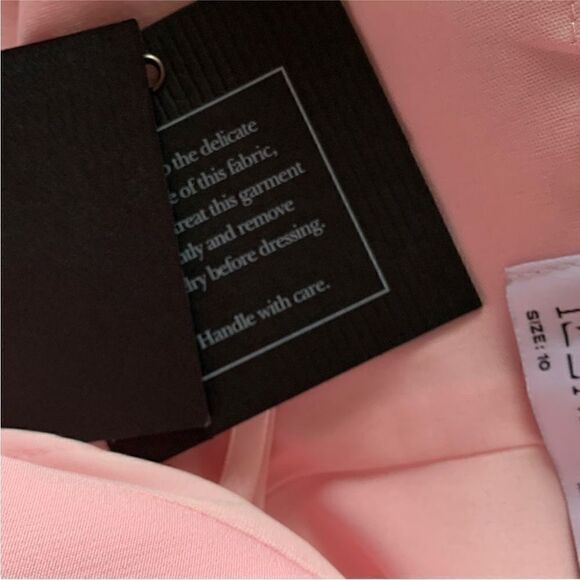 Mac Duggal 55692 Ruffled Faux Tuxedo Mini Dress - Size 10 - Picture 10 of 12